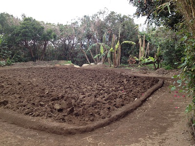 Farm plan lower tilling the soil and preparing for beds